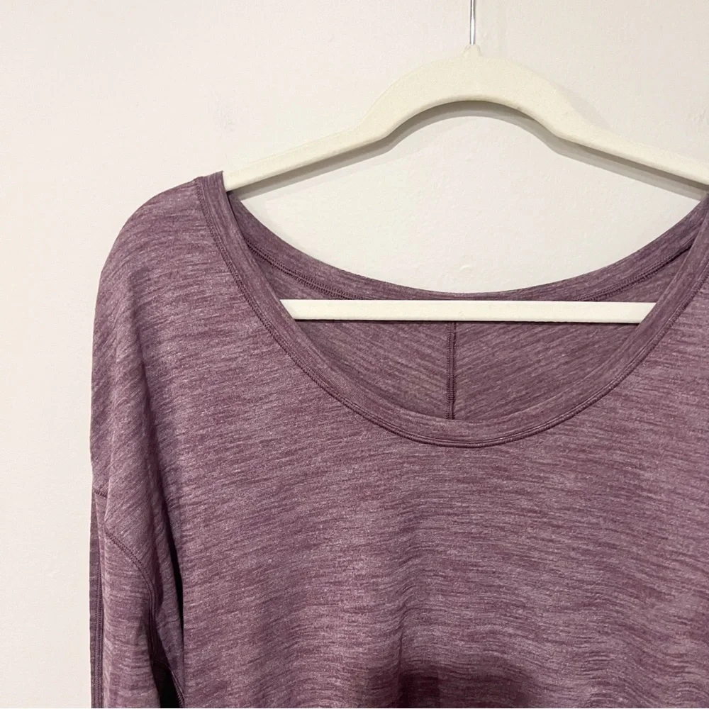 Lululemon Meant To Move Long Sleeve Top in Purple